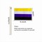Pride Rainbow Small Stick Flag All Mini Hand Held LGBTQ Flags,20 Pack,5x8 Inch
